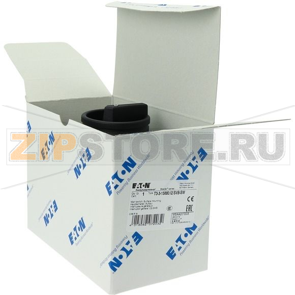 Выключатели главные, T3, 32 A, 3 модуля, 3-полюсн Eaton T3-3-15680/I2/SVB-SW 