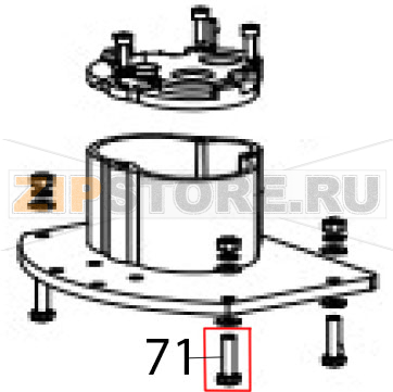 Hexagon bolts Hurakan HKN-20SN2V Hexagon bolts Hurakan HKN-20SN2VЗапчасть на деталировке под номером: 71