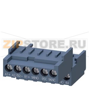 КЛЕММЫ ЦЕПЕЙ УПРАВЛЕНИЯ 3RA62 ВИНТОВЫЕ, 2 КЛЕММЫ В УПАКОВКЕ Siemens 3RA6920-1C 