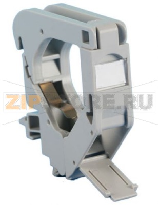 Hyperline FP-IE-DIN-KJ-1-GY Крепление для Keystone Jack на DIN-рейку в распределительные щиты для промышленных решений, без боковых крышек, ширина 18 мм 