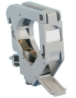 Hyperline FP-IE-DIN-KJ-1-GY Крепление для Keystone Jack на DIN-рейку в распределительные щиты для промышленных решений, без боковых крышек, ширина 18 мм