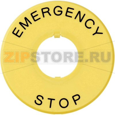 Табличка с обозначением &quot;EMERGENCY STOP&quot; 60x1 мм, 1 шт APEM A02-U27Y 