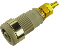Штекер 4 мм, 32 A, 1000 В/AC/DC, серый Hirschmann 972354106