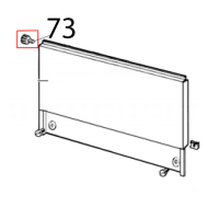 Side panel fixing grey knob Ugolini MT 1