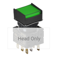 Выключатель кнопочный, Ø отверстия: 16 мм Autonics S16PRS-H4G