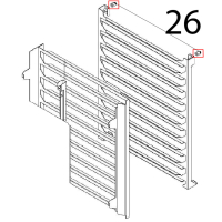 Tray holder pin M6 Angelo Po FC1011G