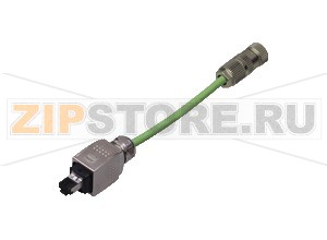 Аксессуар Connection cable ICZ-AIDA2-V45-0,2M-PUR-V1D-G Pepperl+Fuchs Описание оборудованияConnecting cable RJ-45 to M12 D-coded