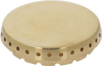 BURNER CAP BRASS PERFORATED GLOSSY