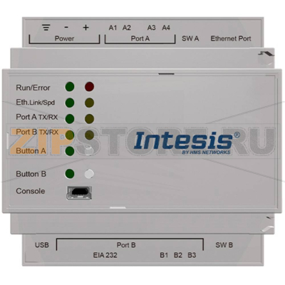 Шлюз сетевой 24 В/DC, RS-485, Ethernet Intesis 