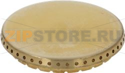 BURNER CAP BRASS PERFORATED GLOSSY 