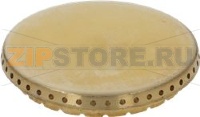 BURNER CAP BRASS PERFORATED GLOSSY