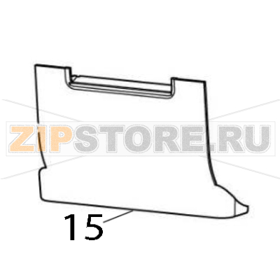 Front bezel, standard models Zebra ZD611 Thermal Transfer Front bezel, standard models Zebra ZD611 Thermal TransferЗапчасть на деталировке под номером: 15