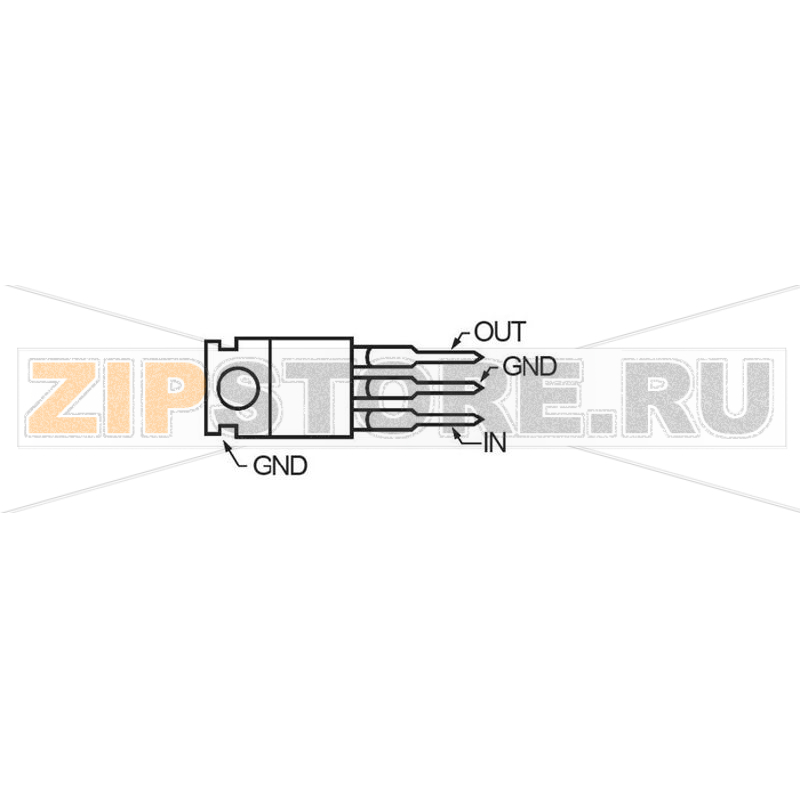 Стабилизатор напряжения положительный, TO-220, 15 В, 1 A STMicroelectronics L7815CV 