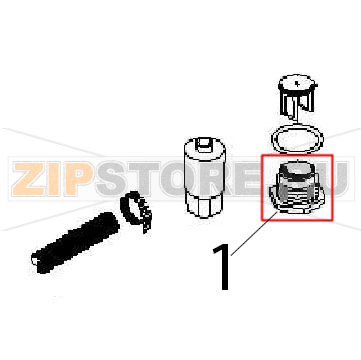 Valve connector Angelo Po FM611E1 Valve connector Angelo Po FM611E1Запчасть на деталировке под номером: 1
