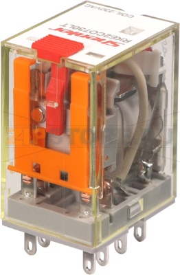 Реле промежуточное 7 A, 24 В/AC, 2NO Shenler RKE2CO524LT 