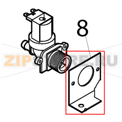 Bearing electric valve Silanos E1000 Bearing electric valve Silanos E1000Запчасть на деталировке под номером: 8