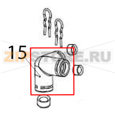 Three joints Hurakan HKN-ME717 Three joints Hurakan HKN-ME717Запчасть на деталировке под номером: 15