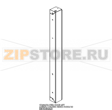 Stainless steel door left lateral column Unox XV 303G Stainless steel door left lateral column Unox XV 303GЗапчасть на деталировке под номером: 2Название запчасти на английском языке: Stainless steel door left lateral column Unox XV 303G