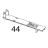 Lower sensor holder Toshiba TEC B-SX4T-GS20-QM-R
