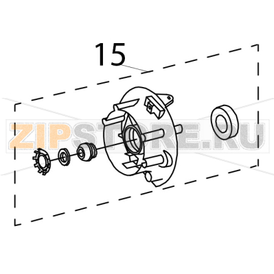 Bracket bearing asm. KitchenAid 5K45SSEWH Bracket bearing asm. KitchenAid 5K45SSEWHЗапчасть на деталировке под номером: 15