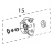 Bracket bearing asm. KitchenAid 5K45SSEWH