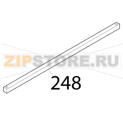 Barra quadra rettificata Sirman Mirra 250 C Barra quadra rettificata Sirman Mirra 250 CЗапчасть на деталировке под номером: 248