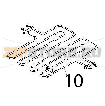 Resistenza 2600 W., 400 V Angelo Po 2G1PE2E Resistenza 2600 W., 400 V Angelo Po 2G1PE2EЗапчасть на деталировке под номером: 10