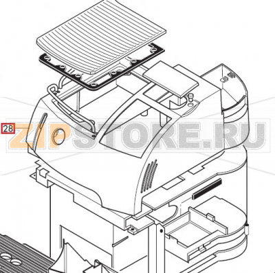 Coperchio serig. arg. T. F. ul Saeco Stratos  Coperchio serig. arg. T. F. ul Saeco Stratos

Запчасть на сборочном чертеже под номером: 28

Название запчасти на итальянском языке: Coperchio serig. arg. T. F. ul Saeco Stratos