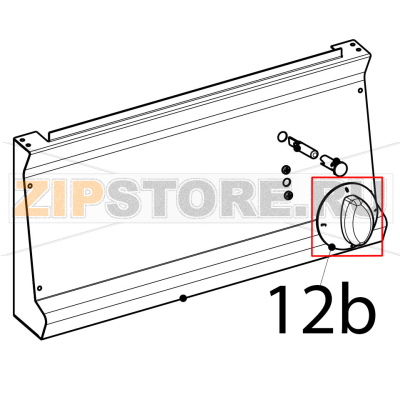 Pastacooker grey knob Tecnoinox CP4FE7 Pastacooker grey knob Tecnoinox CP4FE7Запчасть на деталировке под номером: 12b