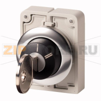 Переключатель с ключом, с фиксацией, 2 положения, I, II Eaton M30C-FWRS-X95