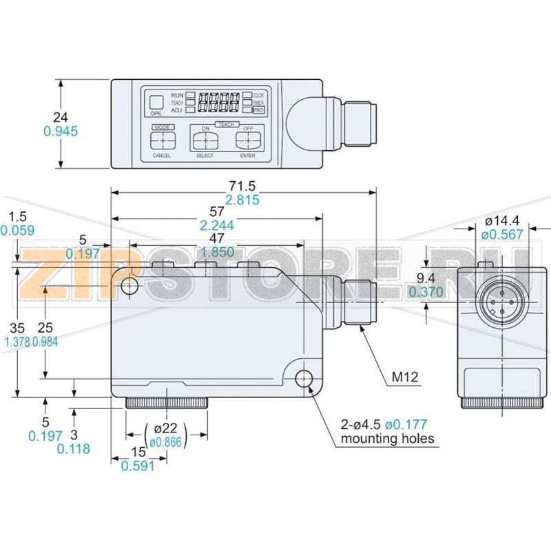Датчик контраста и цвета 12-24 В/DC Panasonic LX101Z 