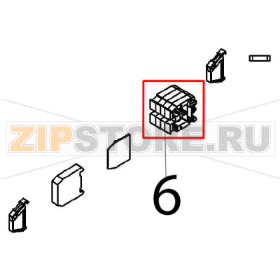 Live terminal Angelo Po FX61E1 Live terminal Angelo Po FX61E1Запчасть на деталировке под номером: 6