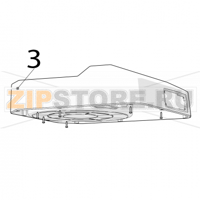 Versatile feeder body Zumex Versatile Pro Versatile feeder body Zumex Versatile ProЗапчасть на деталировке под номером: 3