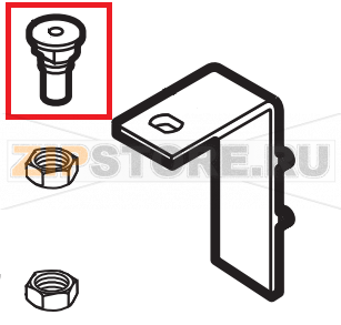 Upper hinge pin Lainox NAEB101R  Upper hinge pin Lainox NAEB101RЗапчасть на сборочном чертеже под номером: 49Название запчасти на английском&nbsp;языке: Upper hinge pin Lainox NAEB101R