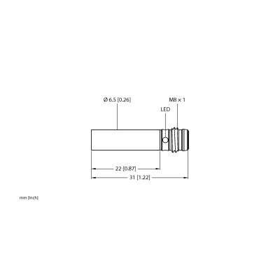 Датчик индуктивный Turck BI1.5-EH6.5K-AN6X-V1131 