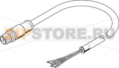 Кабель соединительный 5 м Festo NEBS-SM12G12-E-5-N-LE12 