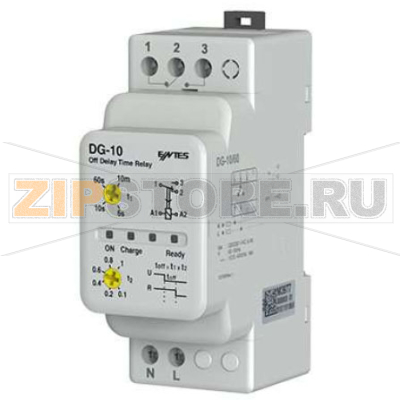 Реле времени 230 В/AC, 0.06 с-10 м Entes DG-10 