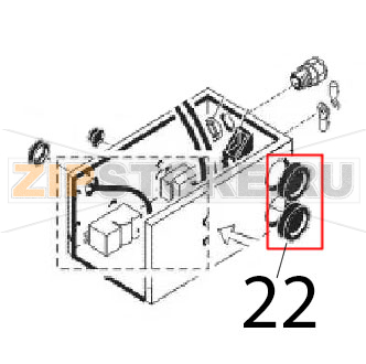 Grommet Ø: 29-37 Angelo Po 0A1FR1G Grommet Ø: 29-37 Angelo Po 0A1FR1GЗапчасть на деталировке под номером: 22