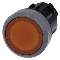 АКТУАТОР КНОПКИ С ВОЗМОЖНОСТЬЮ ПОДСВЕТКИ, 22MM, КРУГЛ., ПЛАСТИК С МЕТАЛЛИЧЕСКИМ ФРОНТАЛЬНЫМ КОЛЬЦОМ, AMBER, FLAT BUTTON БЕЗ ФИКСАЦИИ, С ГРАВИРОВКОЙ ЛАЗЕРОМ, ВЕРХНИЙ РЕГИСТР Siemens 3SU1031-0AB00-0AA0-Z&nbsp;Y11