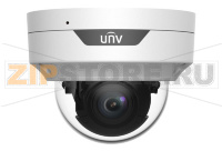 Uniview IPC3534LB-ADZK-G Видеокамера IP Купольная антивандальная: моториз. объектив 2,8-12мм, 4MP, Smart IR 40m, Mic, WDR 120dB, Ultra 265/H.264/MJPEG, MicroSD, PoE, IP67, IK10