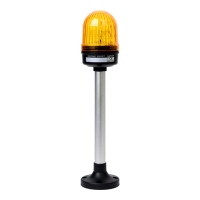 Лампа светодиодная, сигнальная, Ø: 66 мм Autonics MS66P-TFF-Y