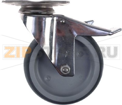 SWIVEL WHEEL WITH PLATE AND BRAKE 