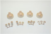 KIT 4 MANOPOLA UNIVERSALE BIANCA