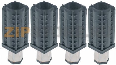 KIT FOOT ADJUST. ST. STEEL ø30mm - 4PCS 