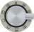 SELECTOR SWITCH KNOB BLACK-ST./STEEL ILV