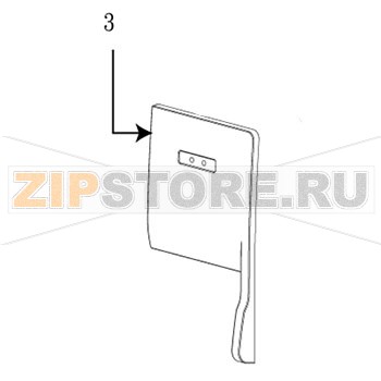 Крышка передняя TSC TTP-644M Передняя крышка для принтера TSC TTP-644MЗапчасть на сборочном чертеже под номером: 3Количество запчастей в комплекте: 1Название запчасти TSC на английском языке: Cover, front