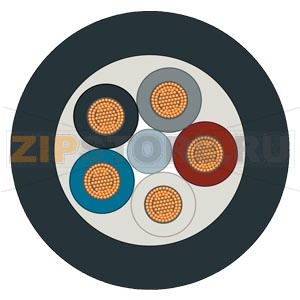 Control cable, 5-core Power line, stranded wire, 5 x AWG24; Delivery unit: max. 1000 m, Minimum order 20 m Sold by the meter Siemens 6XV1801-2C 