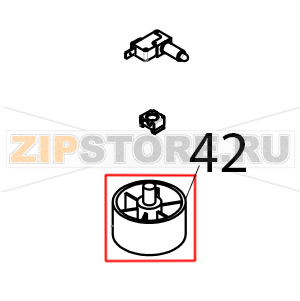 Piedino H=36 mm Tecnoeka KF 981 UD Piedino H=36 mm Tecnoeka KF 981 UDЗапчасть на деталировке под номером: 42