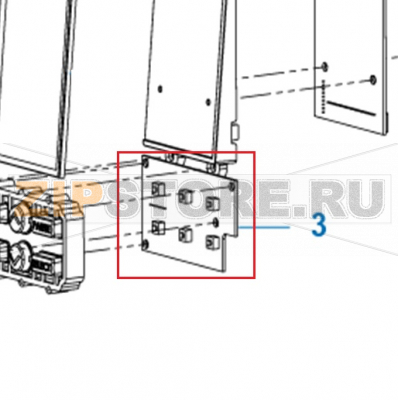 Keypad PCB assembly TSC TTP-2410MT Keypad PCB assembly TSC TTP-2410MTЗапчасть на сборочном чертеже под номером: 3Название запчасти на английском языке: Keypad PCB assembly TSC TTP-2410MT