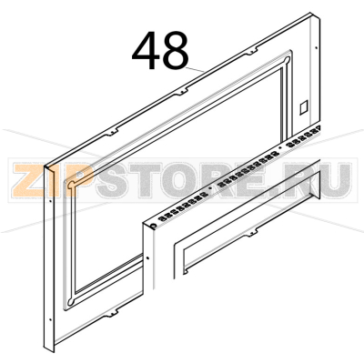 Corpo interno AL con vetro siliconato Tecnoeka KF 966 D AL UD Corpo interno AL con vetro siliconato Tecnoeka KF 966 D AL UDЗапчасть на деталировке под номером: 48
